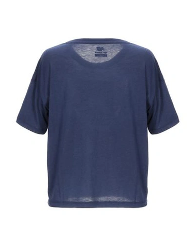 Shop New Balance T-shirt In Dark Blue