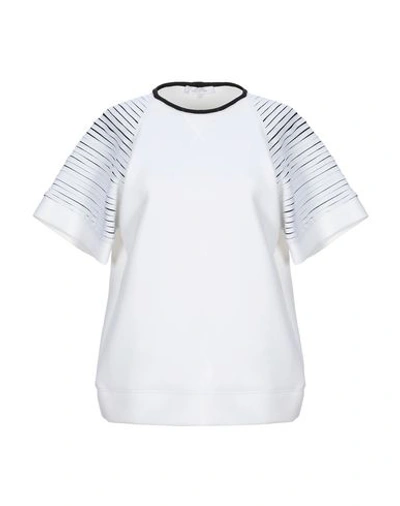 Shop Versace Sweatshirt In White