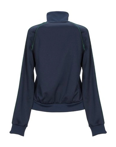 Shop Pinko Woman Sweatshirt Midnight Blue Size S Polyester, Cotton, Elastane, Acrylic, Acetate In Dark Blue