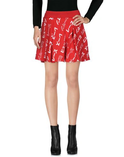 Shop Adidas Originals By Pharrell Williams Mini Skirt In Red