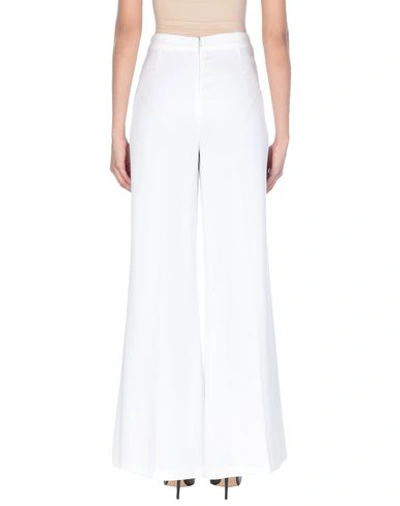 Shop Pinko Casual Pants In Ivory