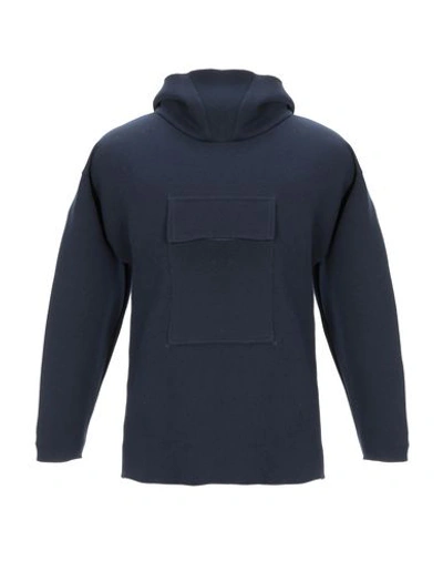 Shop Camo Hooded Sweatshirt In Dark Blue