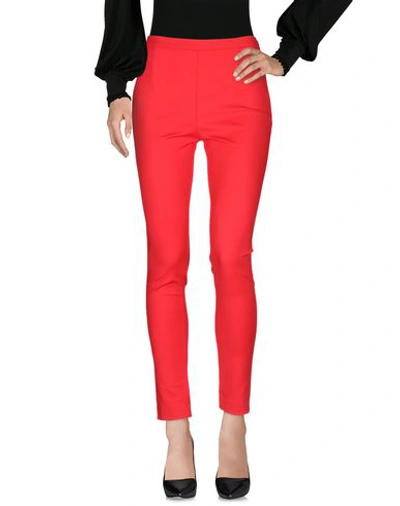 Shop Patrizia Pepe Woman Pants Red Size 4 Cotton, Polyamide, Elastane