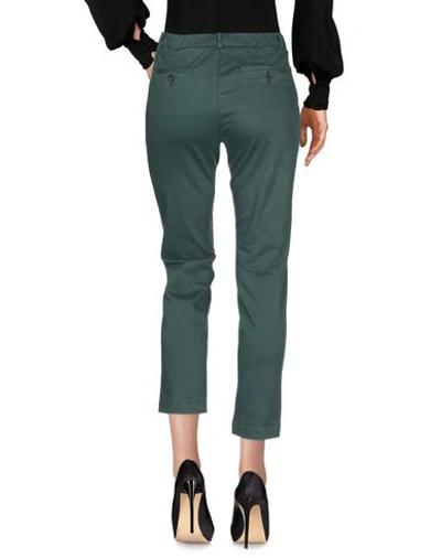 Shop Myths Casual Pants In Dark Green
