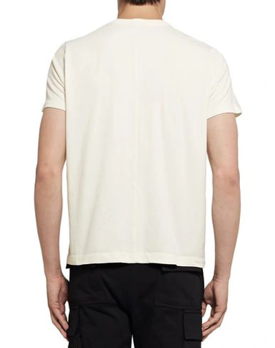Shop Rick Owens T-shirt In Ivory