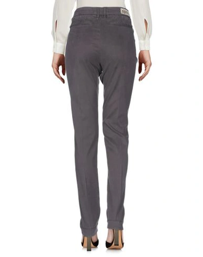 Shop Jeckerson Casual Pants In Steel Grey