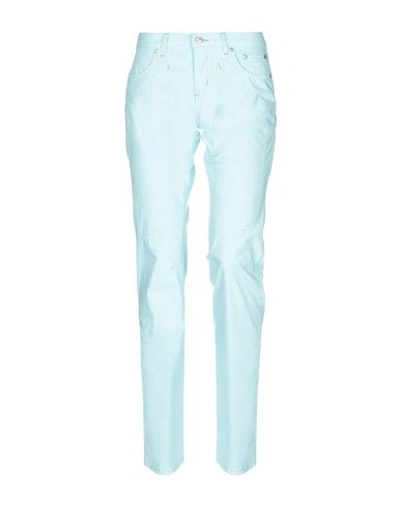 Shop Jeckerson Casual Pants In Sky Blue