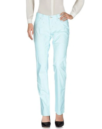 Shop Jeckerson Casual Pants In Sky Blue