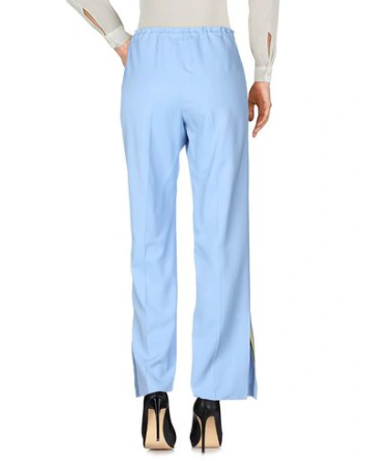 Shop Ermanno Scervino Woman Pants Pastel Blue Size 10 Viscose, Elastane