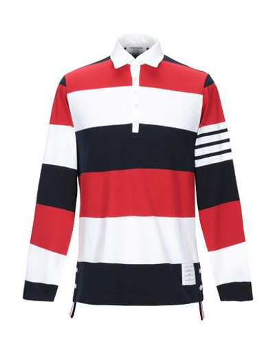 Shop Thom Browne Polo Shirt In Red