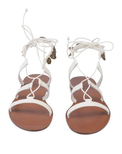 Shop Dior Sandals In White
