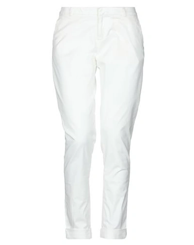 Shop Maison Scotch Casual Pants In White