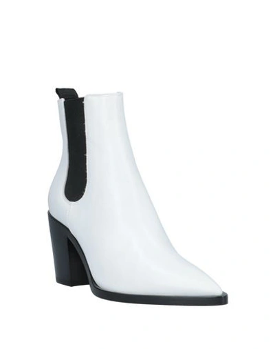 Shop Gianvito Rossi Ankle Boots In White