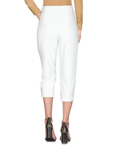 Shop Patrizia Pepe Woman Pants White Size 8 Polyester, Elastane