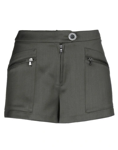 Shop Moschino Shorts & Bermuda In Military Green