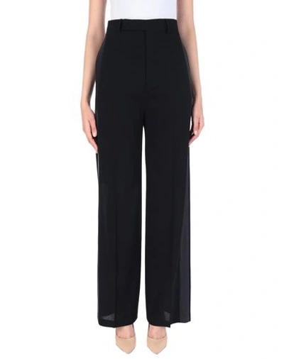Shop Rick Owens Woman Pants Black Size 10 Virgin Wool, Polyamide