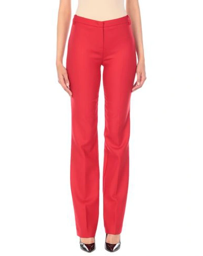 Shop Pinko Woman Pants Red Size 4 Polyester, Wool, Elastane