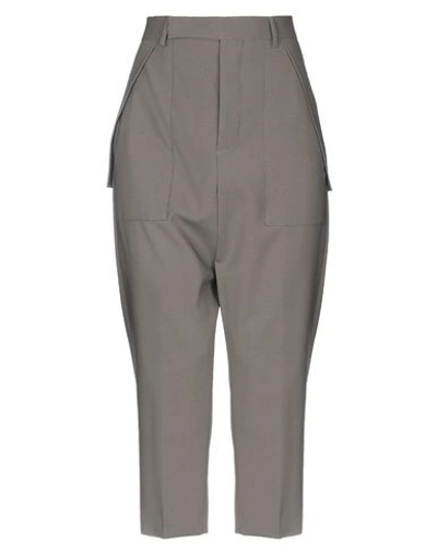 Shop Rick Owens Cropped Pants & Culottes In Lead