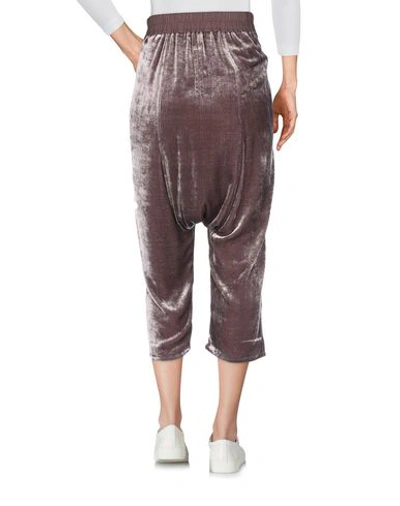 Shop Rick Owens Cropped Pants & Culottes In Cocoa