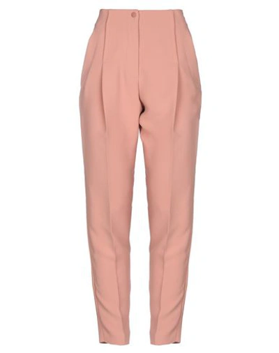 Shop Intropia Casual Pants In Pale Pink