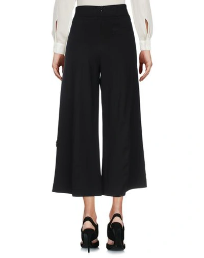 Shop Twinset Cropped Pants & Culottes In Black