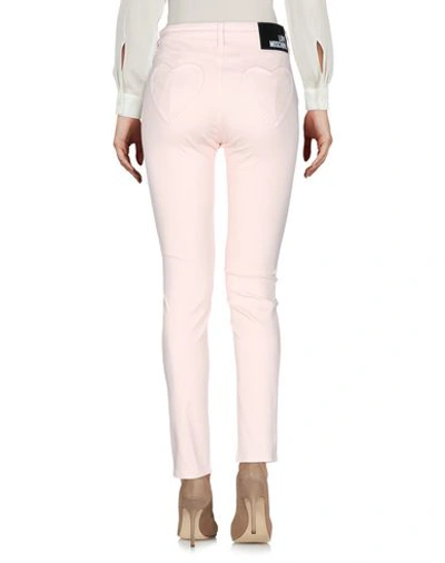 Shop Love Moschino Woman Pants Light Pink Size 30 Cotton, Polyester, Elastane
