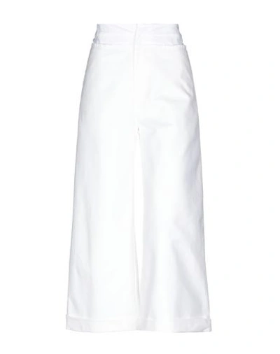 Shop Rejina Pyo Woman Pants White Size 2 Cotton, Polyurethane