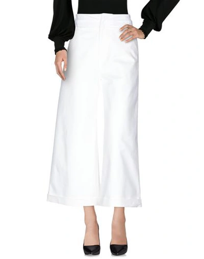 Shop Rejina Pyo Woman Pants White Size 2 Cotton, Polyurethane
