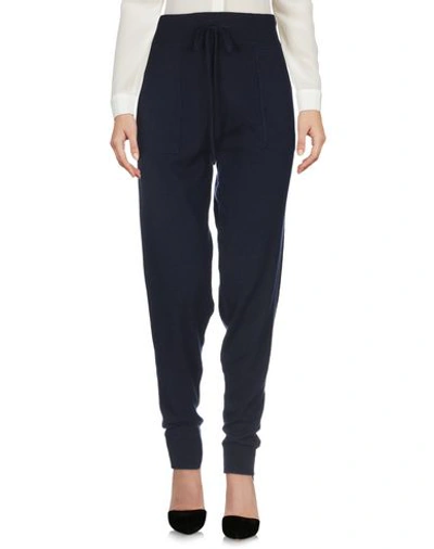 Shop Alexandra Golovanoff Casual Pants In Dark Blue