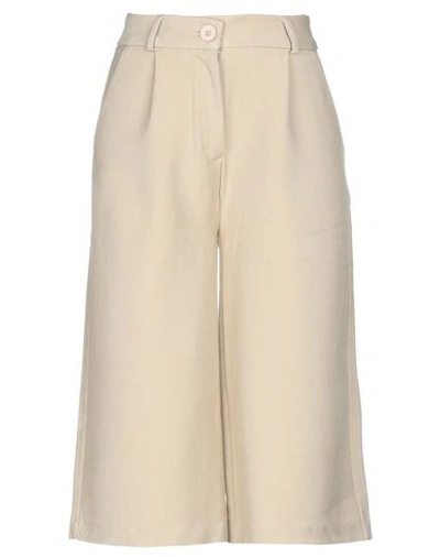 Shop Just Female 3/4-length Shorts In Sand