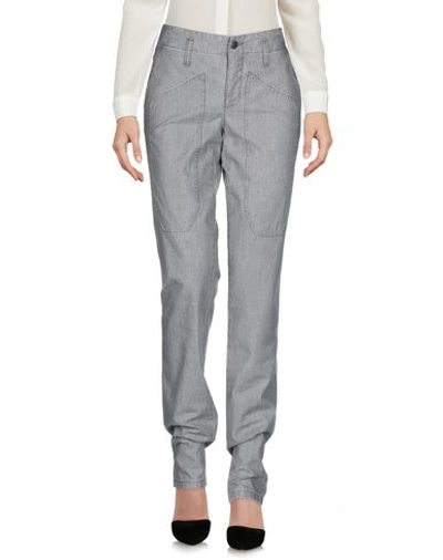 Shop Jeckerson Woman Pants Grey Size 29 Cotton