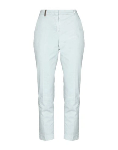 Shop Peserico Casual Pants In Sky Blue