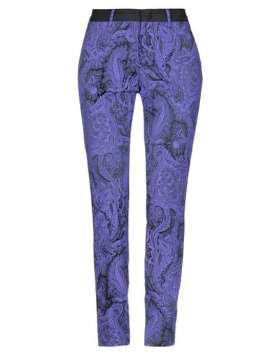Shop Pt0w Casual Pants In Purple