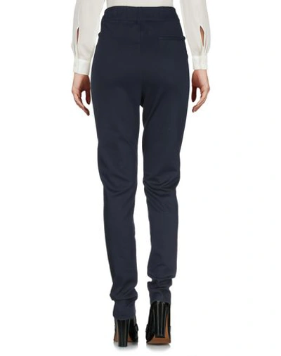 Shop Le Tricot Perugia Casual Pants In Dark Blue