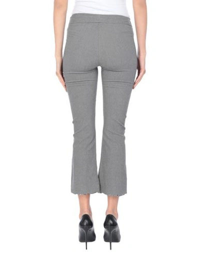Shop Avenue Montaigne Cropped Pants & Culottes In Grey