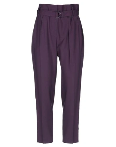 Shop Brunello Cucinelli Pants In Purple