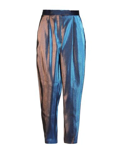 Shop Dries Van Noten Casual Pants In Bright Blue
