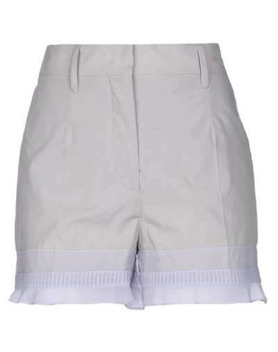 Shop Prada Shorts & Bermuda Shorts In Light Grey