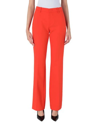 Shop Dondup Woman Pants Orange Size 4 Polyester, Viscose, Elastane