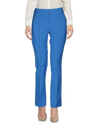 Shop Sportmax Code Casual Pants In Bright Blue