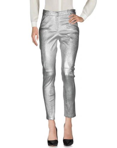 Shop Sies Marjan Woman Pants Silver Size 4 Leather