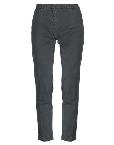 Shop Monocrom Casual Pants In Steel Grey