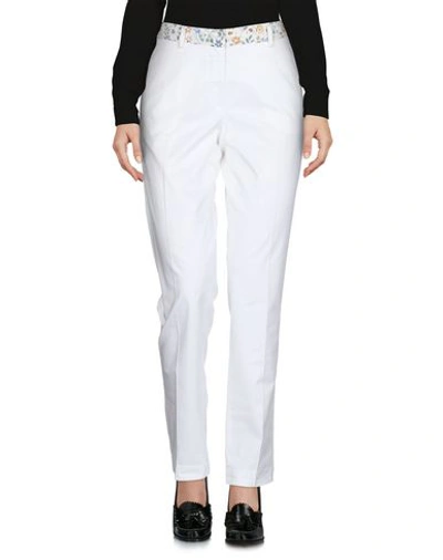 Shop Boglioli Casual Pants In White