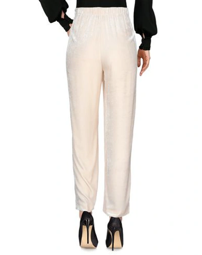 Shop Peserico Woman Pants Ivory Size 6 Viscose, Silk, Elastane In White