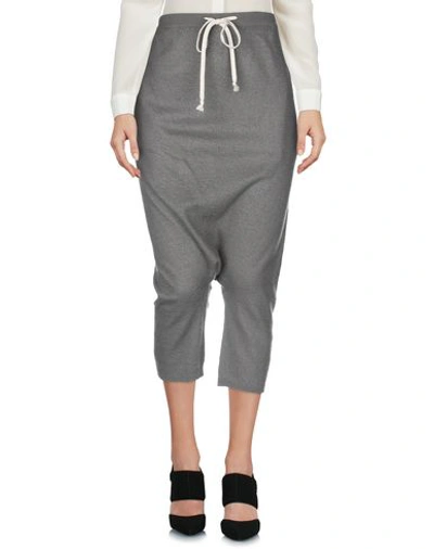 Shop Rick Owens Cropped Pants & Culottes In Lead