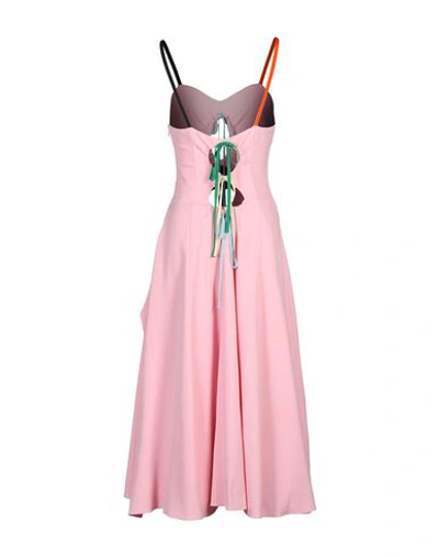 Shop Rosie Assoulin 3/4 Length Dresses In Pink