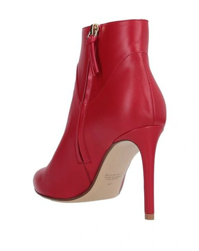 Shop Francesco Russo Ankle Boot In Red