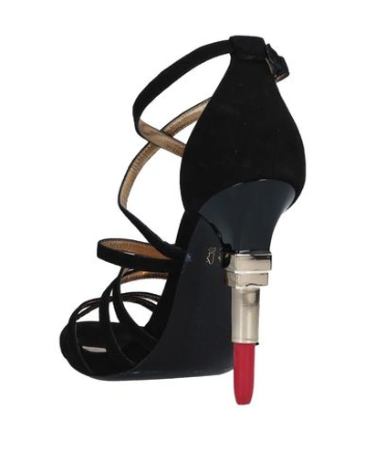 Shop Alberto Guardiani Sandals In Black