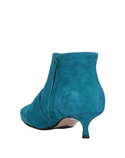 Shop Anna F Ankle Boot In Turquoise