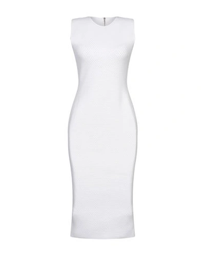 Shop Victoria Beckham Knee-length Dress In White